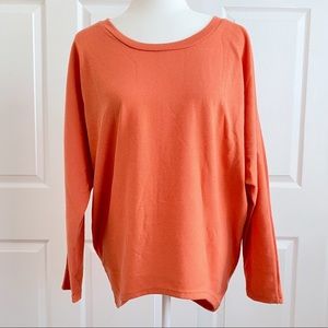 Zanzea Coral Dolman Sleeve Hi Low Knit Top